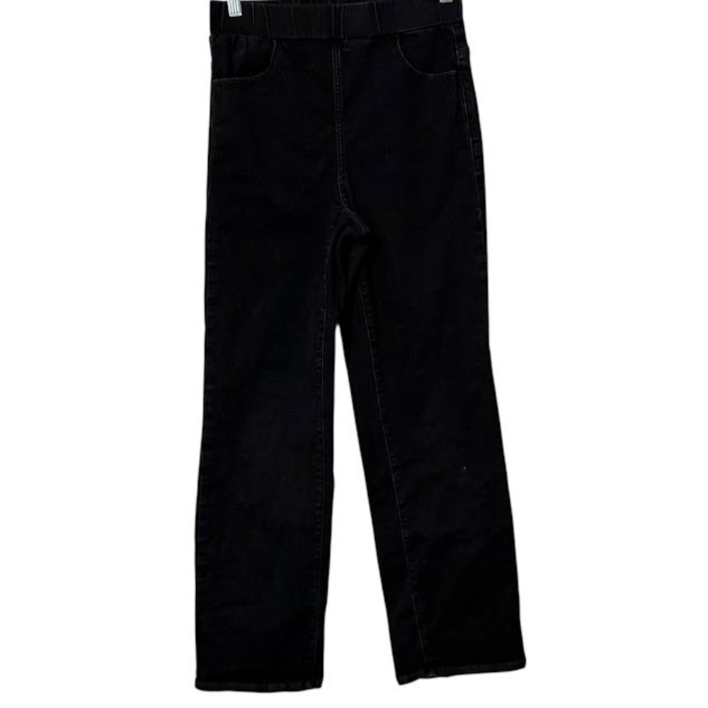 Universal Standard Black‎ Pull On Wide Leg High Rise Stretch Jeans 2XS (6 / 8)